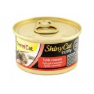 GimCat Shiny Cat in jelly Вологий корм для кішок Тунець з Лососем в желе 70 гр