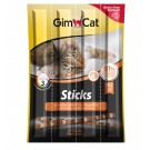 GimCat Sticks ласощі для котів, палички з Лососем та гребінцями (4шт)