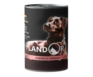 Landor (Ландор) Puppy All Breed Turkey&Beef - вологий корм для цуценят з Індичкою та Яловичиною