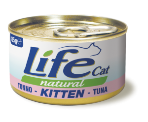 Life cat вологий корм для кошенят, з Тунцем, банка 85 грам