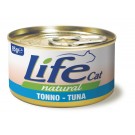 Life cat вологий корм для котів, з Тунцем, банка 85 грам