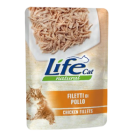 Life cat вологий корм для котів, з Курячим філе, пауч 70 грам