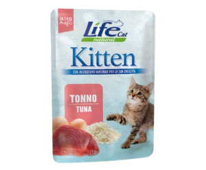 Life cat вологий корм для кошенят, з Тунцем, пауч 70 грам