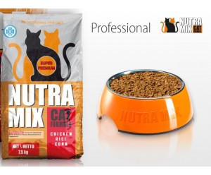Nutra Mix  Professional, Сухий корм для котів з високою активністю Курка, рис та кукурудза