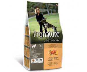 Pronature Holistic Adult dog Duck&Orange, Корм для собак з Качкою та Апельсином