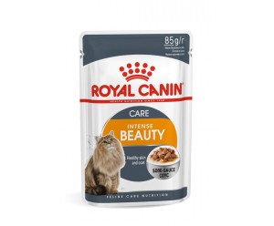 ROYAL CANIN Feline  Intense Beauty In Gravy, влажный корм для поддержания здоровья кожи и красоты шерсти в подливе