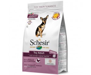 Schesir Dog Toy Adult, Сухий монопротеїновий корм для собак малих порід з Куркою