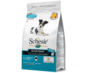 Schesir Dog Small Adult Fish, Сухий монопротеїновий корм для собак малих та міні порід 