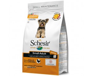 Schesir Dog Small Adult Chicken, Сухий монопротеїновий корм для собак малих порід з Куркою