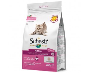 Schesir Cat Kitten, Сухий монопротеїновий корм для кошенят з Куркою
