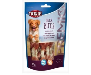 Trixie TX-31592 PREMIO Duck Bites 80гр Ласощі для собак, Качка на кальцинованій паличці