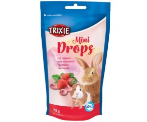 Trixie TX-60334 Mini Drops 75гр Ласощі для гризунів з Полуницею