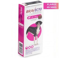 Bravecto таблетка проти бліх та кліщів для собак вагою від 40 до 56кг.
