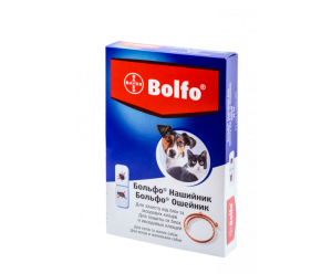 Bayer Bolfo нашийник від бліх та кліщів для дрібних собак 35см.