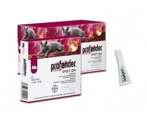 Bayer PROFENDER  (ПРОФЕНДЕР) Спот-он краплі антигельмінтні для котів 5 - 8кг.