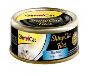 GimCat Shiny Cat Filet Вологий корм шматочки Тунця в бульйоні 70 гр