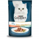 Gourmet Perle Duo Вологий корм для котів з Лососем та Сайдою 85гр.