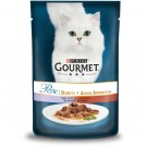 Gourmet Perle Duo Вологий корм для котів з Телятиною та Качкою 85гр