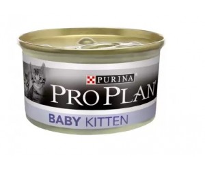 Purina Pro Plan Baby Kitten вологий корм для кошенят  з Куркою 85гр(банка)