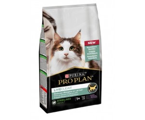 Pro Plan LiveClear Sterilised Salmon, Сухий корм для стерилізованих котів для зменшення алергенів на шерсті з Лососем