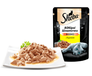 Sheba Selection in Sauce вологий корм для котів з Куркою 85гр