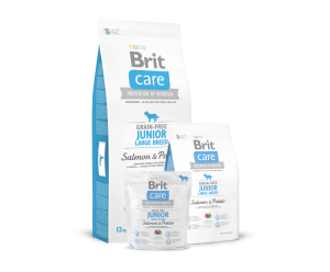 Brit Care Grain-free Junior Large Breed Salmon & Potato, корм для молодих собак