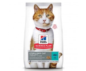 Hills SP Sterilised Cat Young Adult Tuna, корм для стерелізованих котів з Тунцем